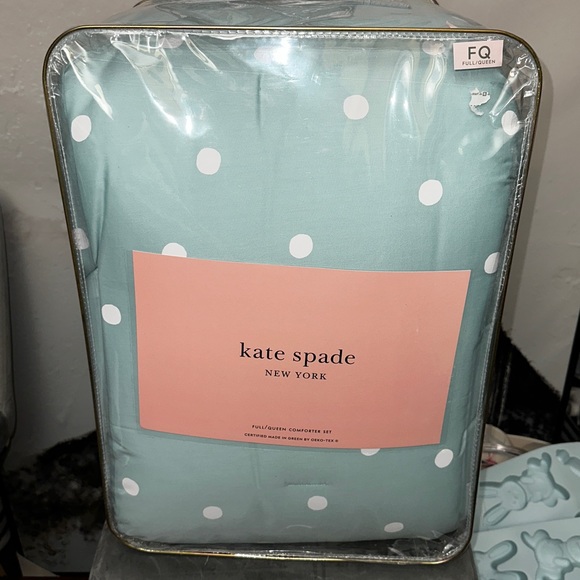 Kate spade polka dots comforter set full/queen - Picture 2 of 6